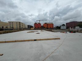 August: Die Tiefgarage wird gebaut!
