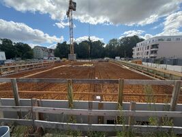 August: Die Tiefgarage wird gebaut!